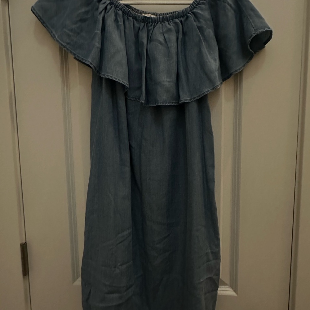Denim Off-Shoulder Dress
